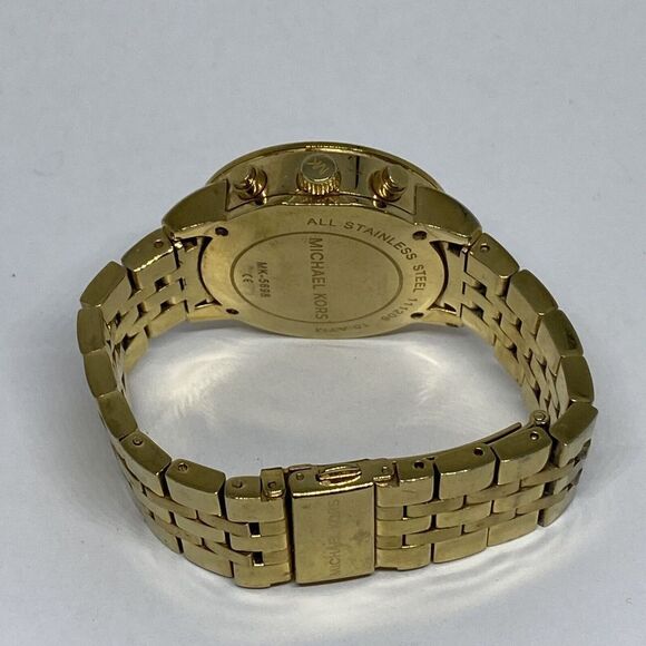 Michael Kors MK5698 Women's Gold Stainless Steel Analog Dial Quartz Watch MP117 - Picture 11 of 12